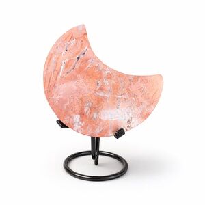 Cotton Candy Agate Moon with Stand